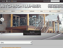 Tablet Screenshot of aitchisonlumber.com